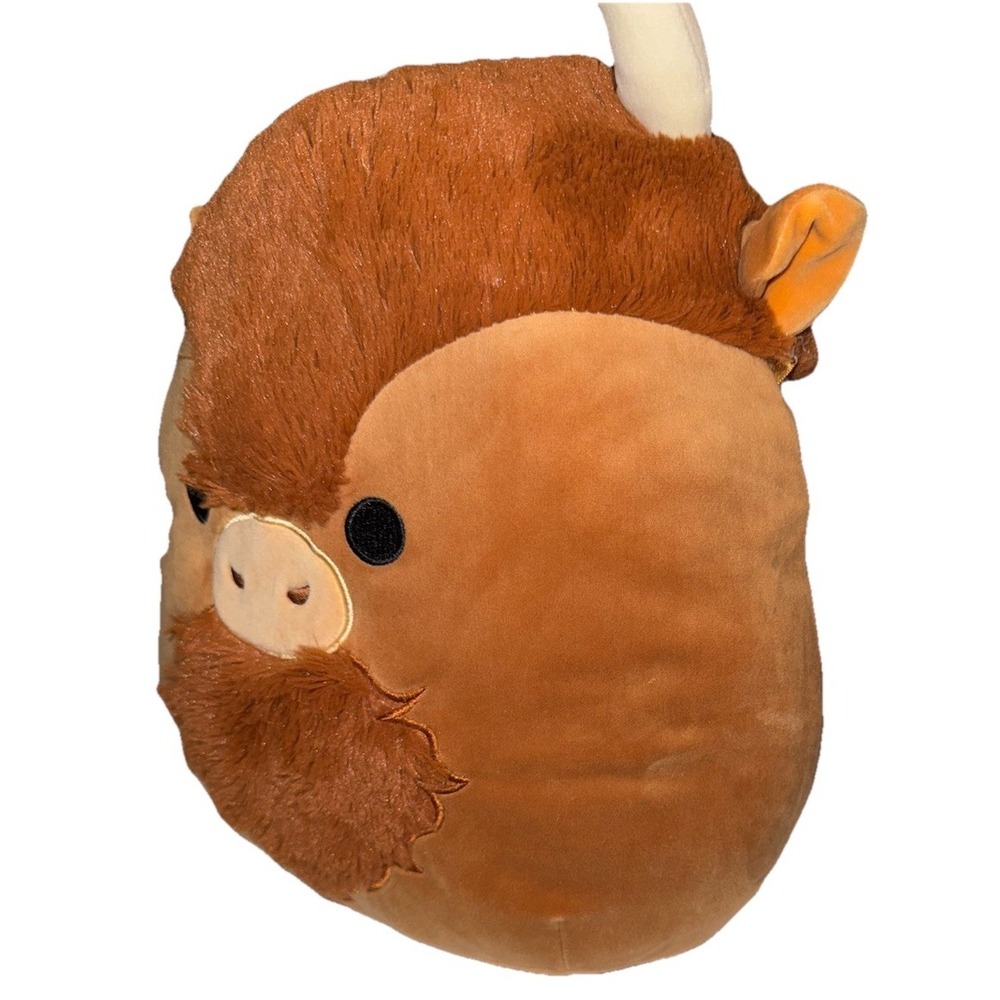 Kellytoy Squishmallows Dunkie the Bison Brown Fuzzy Plush Stuffed Animal 8 inch - Picture 2 of 8